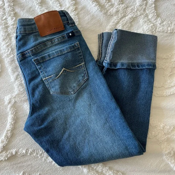 Lucky Brand Girls Dylin Boyfriend Cuffed Jeans - Picture 2 of 4